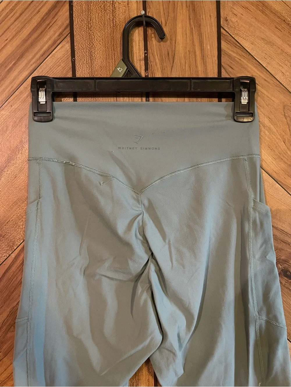 Gymshark Whitney Simmons High Waisted Leggings Green Full Length Workout Tight
